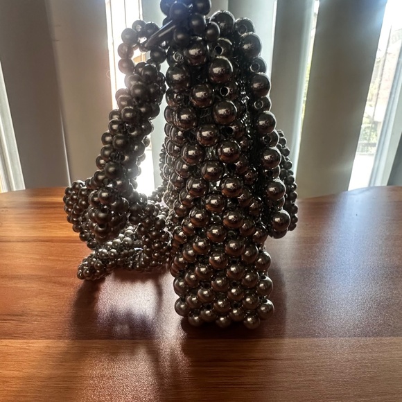 Stylish Silver beaded purse! - Picture 5 of 7